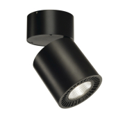 SUPROS CL, Deckenleuchte, rund, schwarz, 3000lm, 3000K SLM LED, 60° Reflektor