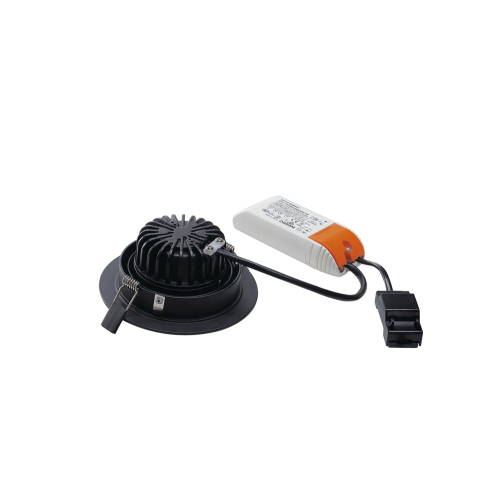 SLV NEW TRIA LED DL ROUND Set, mattschwarz, 12W, 38°,3000K,inkl. Treiber,Clipf.