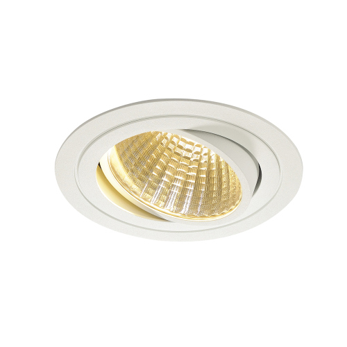 SLV NEW TRIA LED DL ROUND Set, mattweiss, 25W, 30°,2700K,inkl. Treiber,Clipf.