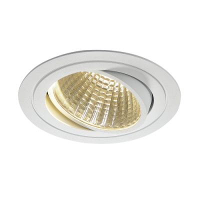 NEW TRIA LED DL ROUND Set, mattweiss, 25W, 30°,3000K,inkl. Treiber,Clipf.