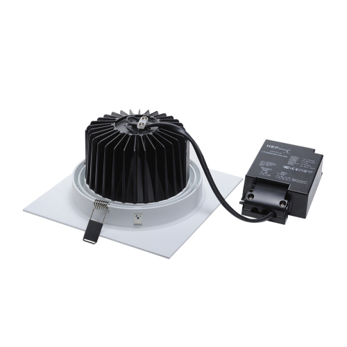 SLV NEW TRIA LED DL SQUARE Set, mattweiss, 25W, 30°,2700K,inkl. Treiber,Clipf.