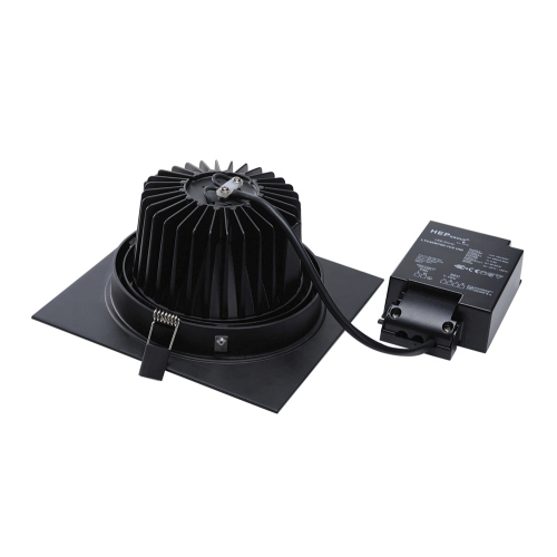 SLV NEW TRIA LED DL SQUARE Set, mattschwarz, 25W, 30°,3000K,inkl. Treiber,Clipf.