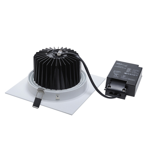 SLV NEW TRIA LED DL SQUARE Set, mattweiss, 25W, 30°,3000K,inkl. Treiber,Clipf.