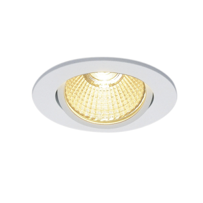 NEW TRIA 68 LED DL ROUND Set, mattweiss, 9W, 38°, 3000K, inkl. Treiber