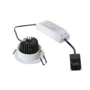 NEW TRIA 68 LED DL ROUND Set, mattweiss, 9W, 38°, 3000K, inkl. Treiber