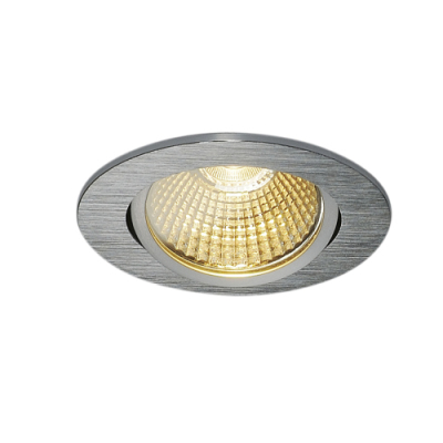 SLV NEW TRIA 68 LED DL ROUND Set, alu-brushed, 9W, 38°, 3000K, inkl. Treiber