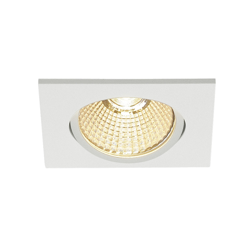 SLV NEW TRIA 68 LED DL SQUARE Set, mattweiss, 9W, 38°, 3000K, inkl. Treiber