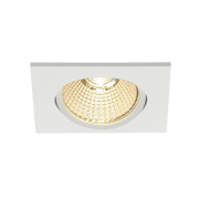 NEW TRIA 68 LED DL SQUARE Set, mattweiss, 9W, 38°, 3000K, inkl. Treiber