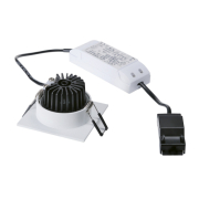 NEW TRIA 68 LED DL SQUARE Set, mattweiss, 9W, 38°, 3000K, inkl. Treiber