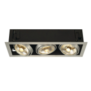KADUX 3 ES111 Downlight, eckig, alu brushed, max. 3x50W