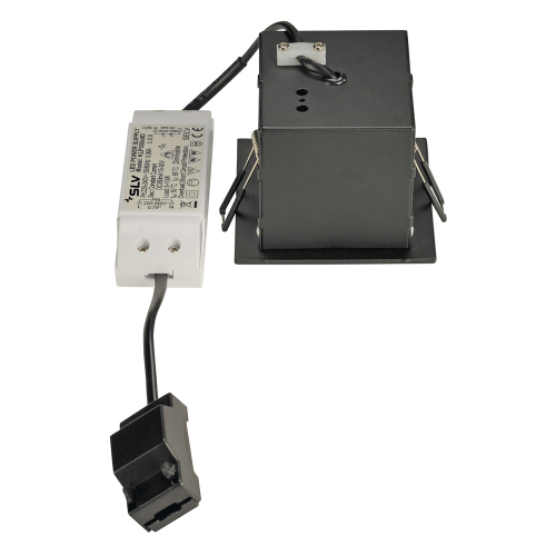SLV KADUX LED Single DL Set, mattschwarz, 38°, 3000K, inkl. Treiber
