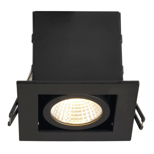 SLV KADUX LED Single DL Set, mattschwarz, 38°, 3000K, inkl. Treiber