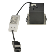 KADUX LED Single DL Set, alu-brushed, 38°, 3000K, inkl. Treiber