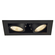 KADUX LED Double DL Set, mattschwarz, 38°, 3000K, inkl. Treiber