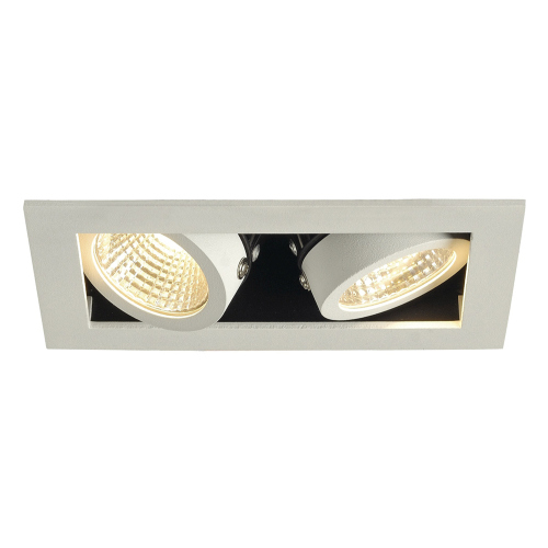 SLV KADUX LED Double DL Set, mattweiss, 38°, 3000K, inkl. Treiber