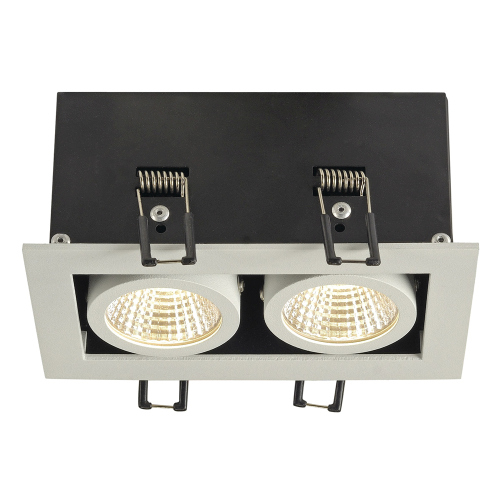 SLV KADUX LED Double DL Set, mattweiss, 38°, 3000K, inkl. Treiber