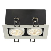 KADUX LED Double DL Set, mattweiss, 38°, 3000K, inkl. Treiber
