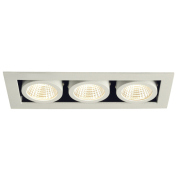 KADUX LED Triple DL Set, mattweiss, 38°, 3000K, inkl. Treiber