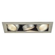 KADUX LED Triple DL Set, alu-brushed, 38°, 3000K, inkl. Treiber