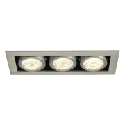 KADUX LED Triple DL Set, alu-brushed, 38°, 3000K, inkl. Treiber