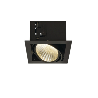 KADUX LED Single DL  Set, mattschwarz, 30°, 3000K, inkl. Treiber