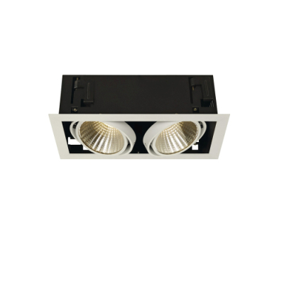 KADUX LED Double  DL Set, mattweiss, 30°, 3000K, inkl. Treiber