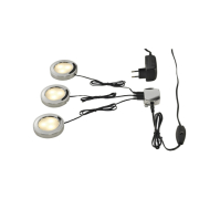 UTIX LED Downlightset, 3er, chrom