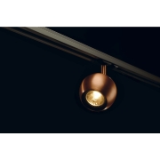 LIGHT EYE® 90 1~ Spot schwarz/kupferfarben GU10 QPAR51 max. 50W inkl. 1P.-Adapter