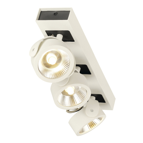 KALU LED 3 Wand- und Deckenleuchte, weiss/schwarz, 3x10W, 3000K