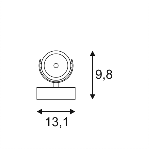 SLV KALU LED 1 FLOOR, Bodenleuchte , weiss/schwarz, 1x10W, 3000K
