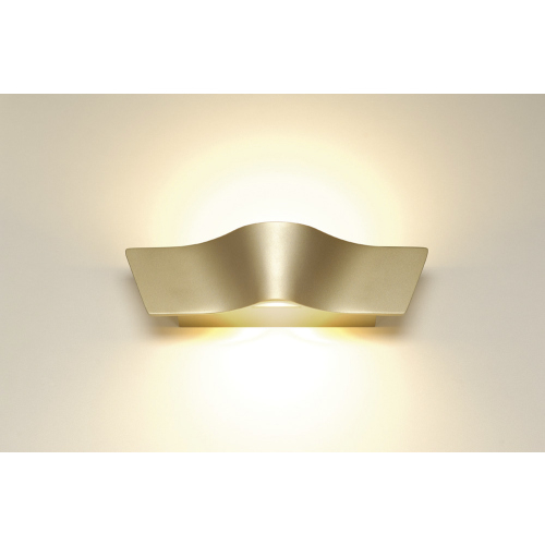 SLV WAVE WALL Wandleuchte, messing, 2x4,5W LED, 3000K