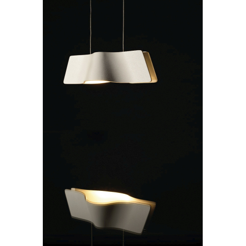 WAVE PENDANT Pendelleuchte, weiss, 9W LED, 3000K, inkl. Rosette