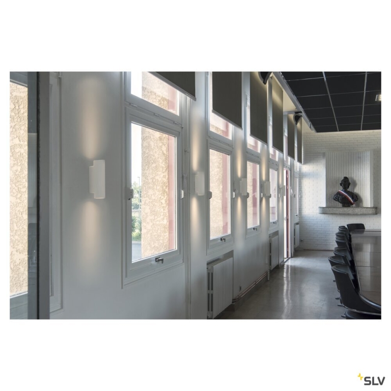 SLV PLASTRA Gips Wandleuchte Tube rund QPAR51 2x GU10 max. 70W