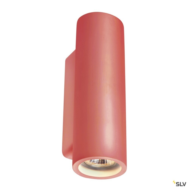 SLV PLASTRA Gips Wandleuchte Tube rund QPAR51 2x GU10 max. 70W