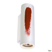 PLASTRA Gips Wandleuchte Tube rund QPAR51 2x GU10 max. 70W