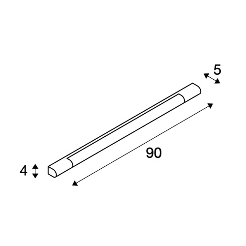 SLV TRUKKO, LED Wandleuchte, 90cm