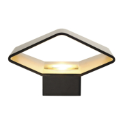CARISO, LED Wandleuchte 2, schwarz/ messing, 7,5W LED, 3000K