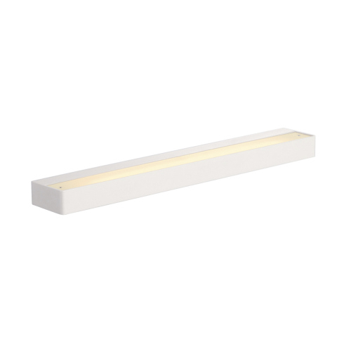 SEDO 14 Wandleuchte, eckig, matt weiss, Glas satiniert, G5, ESL, 14W