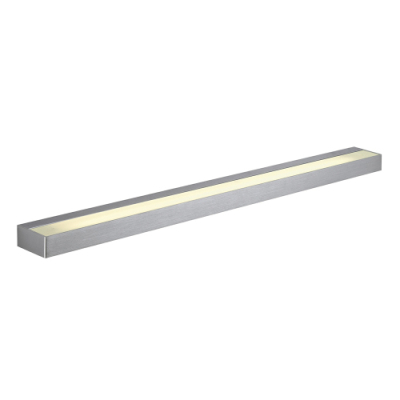 SLV SEDO LED 21 Wandleuchte, eckig alu-brushed, Glas satiniert