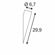 ENOLA_B Wandleuchte Torch, weiss, GU10, max. 50W