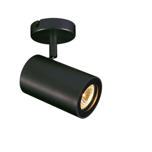 SLV ENOLA_B Wand- und Decken- leuchte single, mattschwarz, GU10, max. 50W