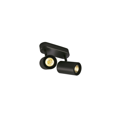 SLV Enola_B Wand- und Decken- leuchte  double, mattschwarz, 2xGU10, max. 50W