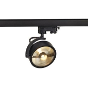 KALU TRACK QPAR111 Leuchten- kopf, schwarz, inkl. 3P.-Adapter