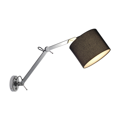 SLV TENORA WL-2 Wandleuchte mit Doppel- schwenkarm, schwarz
