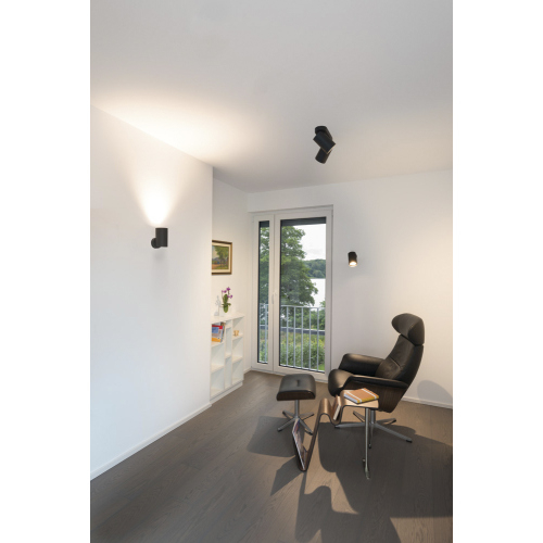 SLV BILAS SPOT, single, 25° LED, rund, matt schwarz, 15W, 2700K, mit Rosette