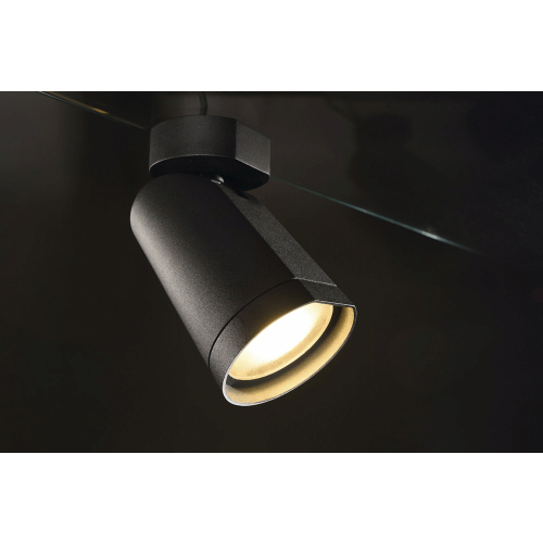 SLV BILAS SPOT, single, 25° LED, rund, matt schwarz, 15W, 2700K, mit Rosette