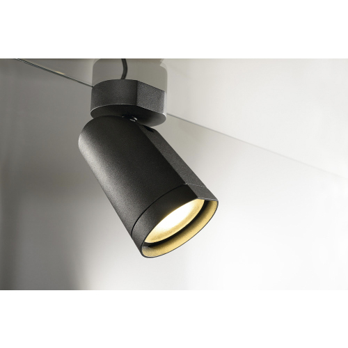 SLV BILAS SPOT, single, 25° LED, rund, matt schwarz, 15W, 2700K, mit Rosette