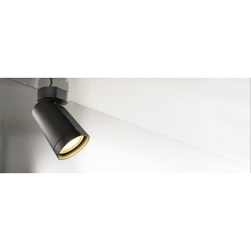 SLV BILAS SPOT, single, 25° LED, rund, matt schwarz, 15W, 2700K, mit Rosette