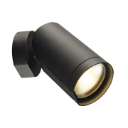 BILAS SPOT, single, 25° LED, rund, matt schwarz, 15W, 2700K, mit Rosette