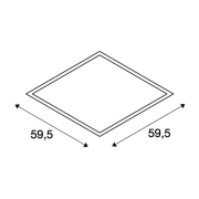 I-VIDUAL LED PANEL für Rasterdecken, 60x60 Raster, mattweiss, 4000K